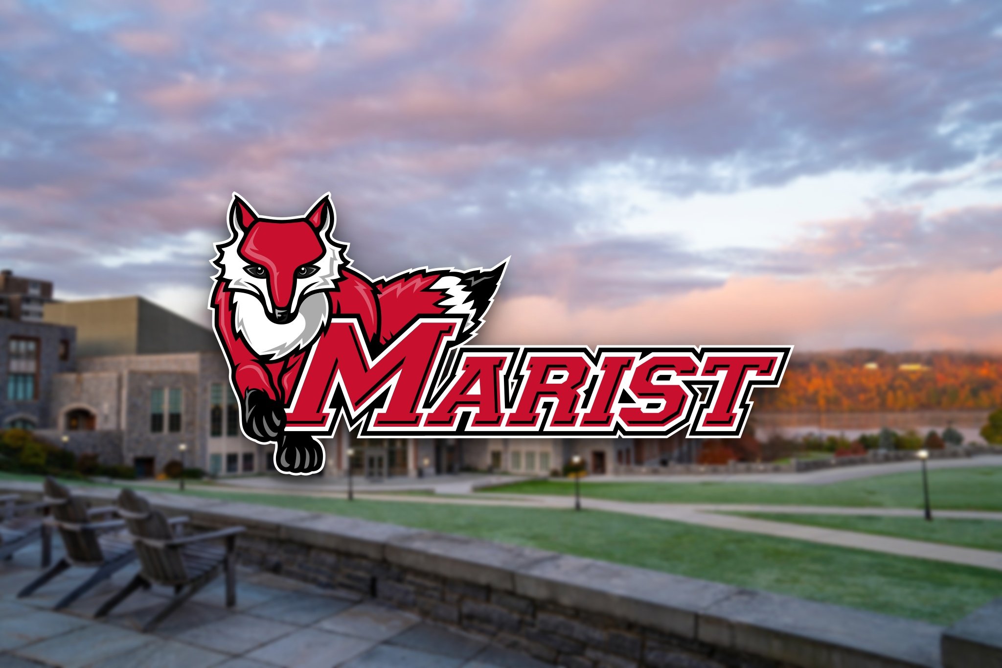 Marist college logo placed on photo