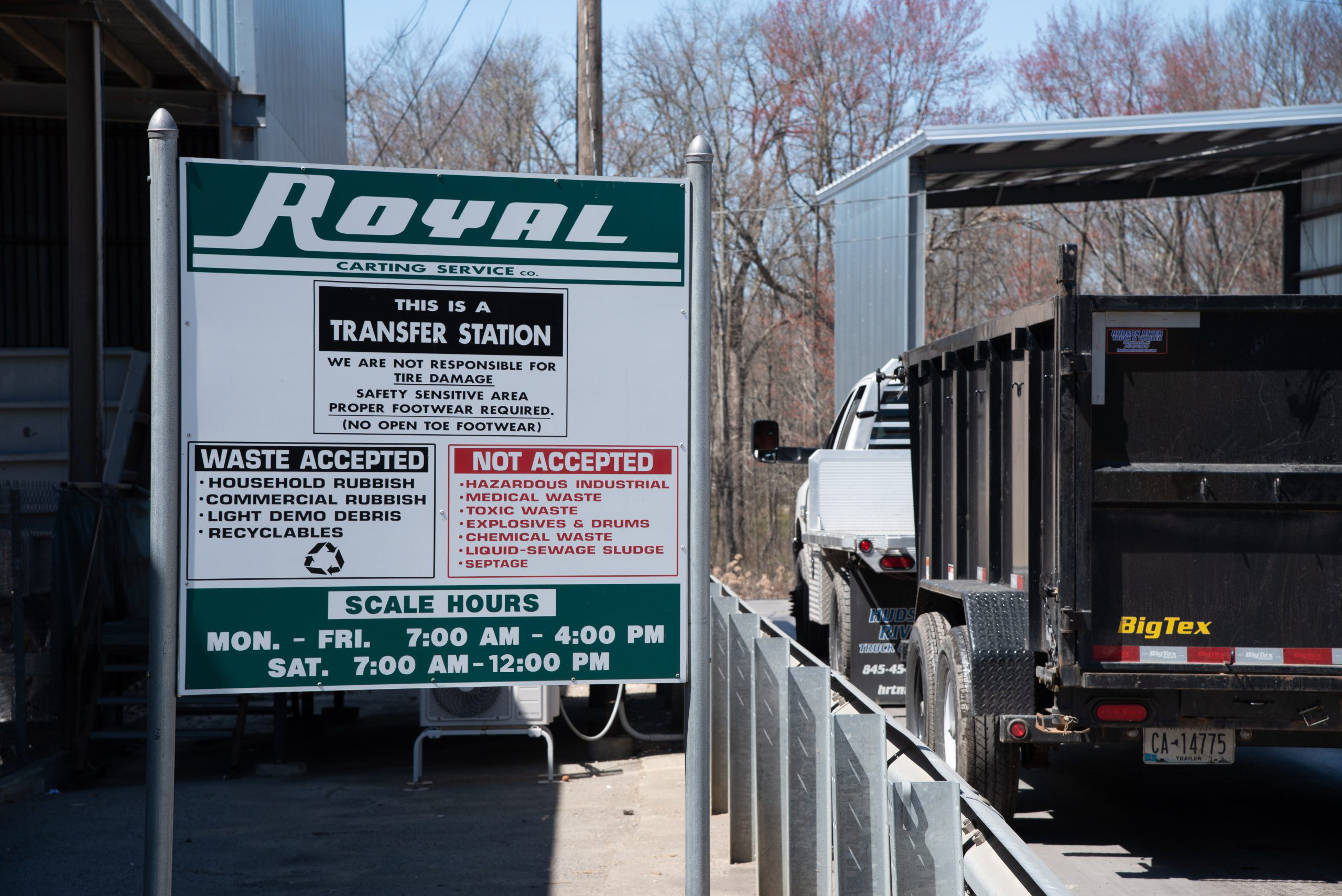 Transfer Station Entrance Sign